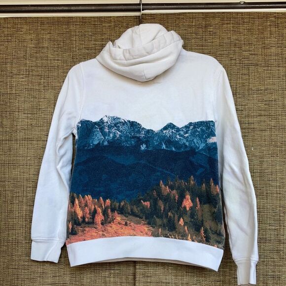 Abercrombie Kids hoodie, white with print - Picture 5 of 7